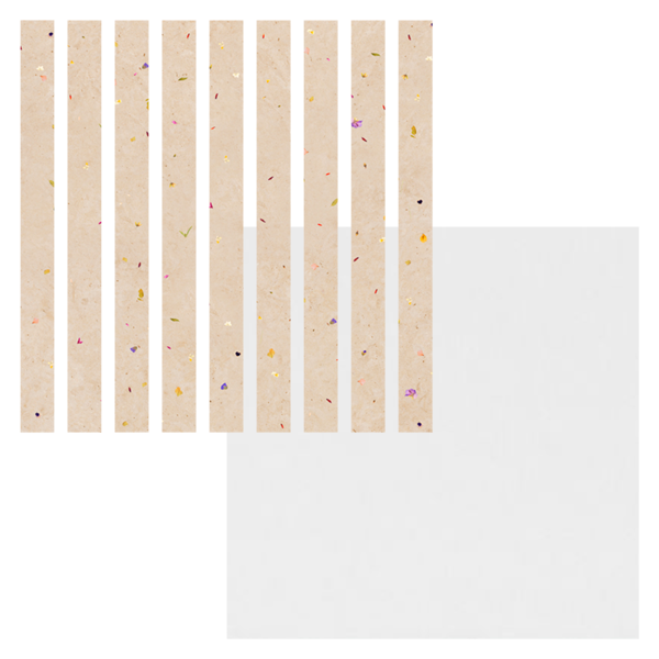 PANNEAU MURAL MAESTRO LATT CONCRETE BLOSSOM  00210 / WHITE  2770X300X20MM - COLIS DE 2 PIECES