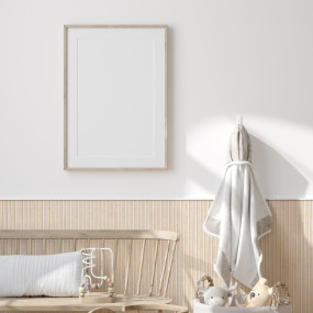 PANNEAU MURAL MAESTRO LATT CONCRETE BLOSSOM  00210 / WHITE  2770X300X20MM - COLIS DE 2 PIECES
