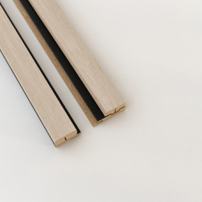 KIT PROFILES DE FINITION DROIT/GAUCHE MAESTRO LATT - 00200 MATTE BLACK / VANILLA OAK 2X2770X71X20MM