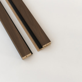 KIT PROFILES DE FINITION DROIT/GAUCHE MAESTRO LATT - 00201 MATTE BLACK / SMOKED WALNUT 2X2770X71X20MM