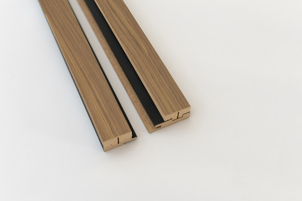 KIT PROFILES DE FINITION DROIT/GAUCHE MAESTRO LATT - 00211 MATTE BLACK / WARM WALNUT 2X2770X71X20MM