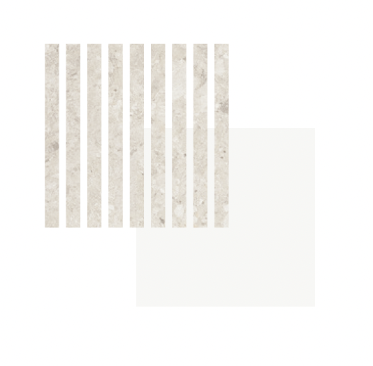 PANNEAU MURAL MAESTRO LATT HYDROFUGE CEPPO BEIGE / NOVO BLANC  2770X300X16MM -  COLIS DE 2 PIECES