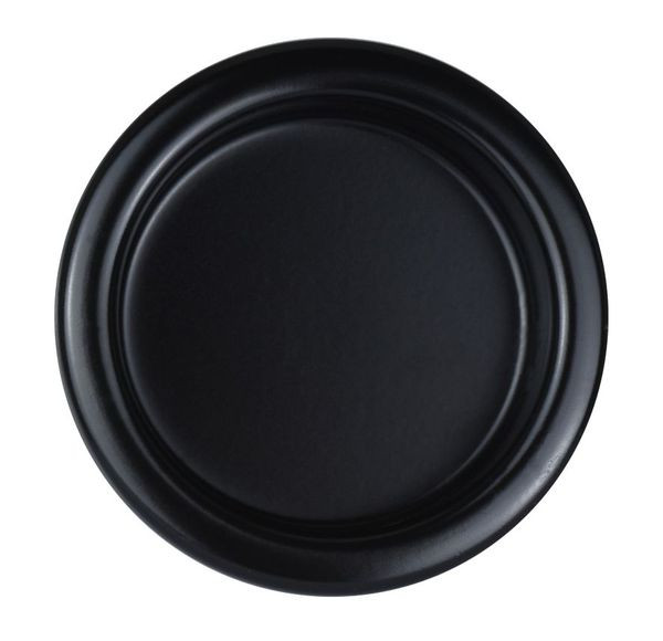GARNITURE RONDE NOIR MAT  SANS SERRURE EDAC