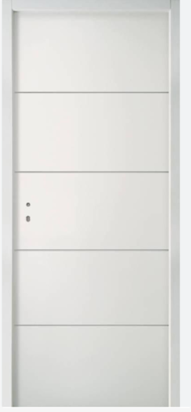 BALLAY BLOC PORTE ISOLANT CLIMAT B 4 DECORS HORIZONTAUX HUISS 72X57 GAUCHE POUSSANT 2040X830 SERRURE 3POINTS RELEVAGE PP