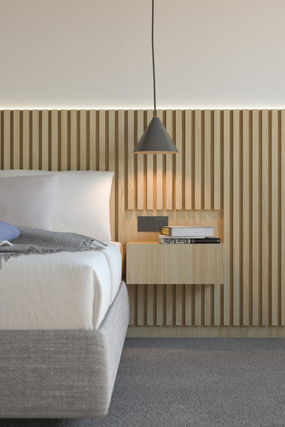 WALL SLATS ASTRATA 4.0 TASSEAU MDF 31X31MM 3 FACES IVORY OAK VERNI LONGUEUR 3040MM